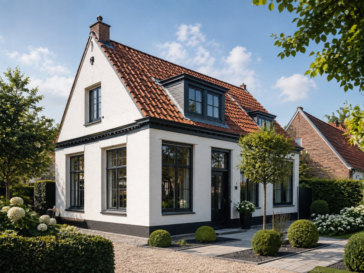 Particulier schilderwerk aan een woning